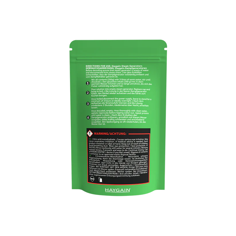 Haygain Descaler 250g sachet
